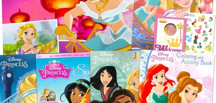 Whimsical Adventures: Unleashing Creativity with the Disney Princess Coloring Book Set for Kids