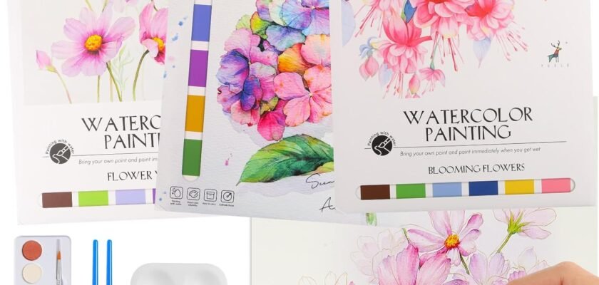 Blooming Creativity: A Review of the 3-Pack Watercolor Coloring Books for All Ages