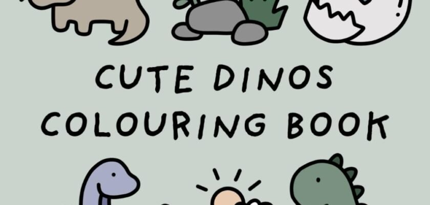 Dino Delight: Unleashing Creativity with the Cute Dinosaurs Colouring Book