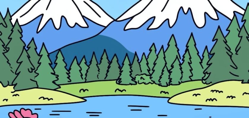 Escape into Tranquility: Unwinding with 'Serene Landscapes' Coloring Book