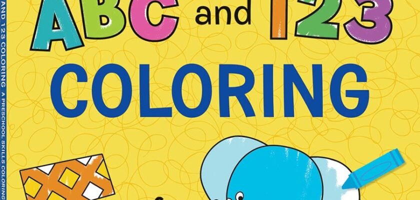 Coloring Fun: Unlocking Learning with ABC & 123 Preschool Pages