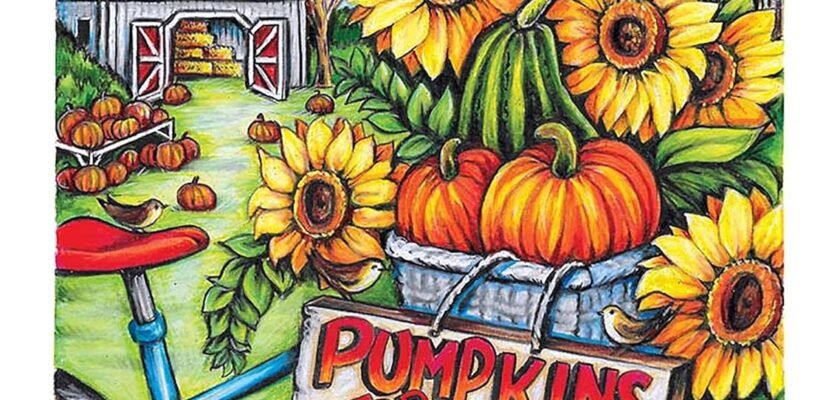 Embrace the Season: A Colorful Journey Through Autumn in Creative Haven's Harvest Coloring Book
