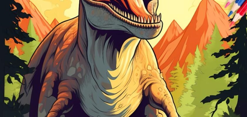 Roar of Creativity: Unleashing Dinosaur Adventures Through Coloring