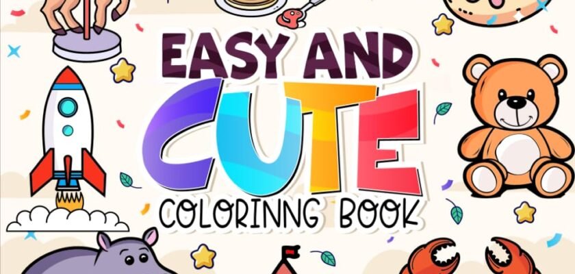 Whimsical Wonders: A Dive into the Charming Pages of "Easy & Cute Coloring Book"